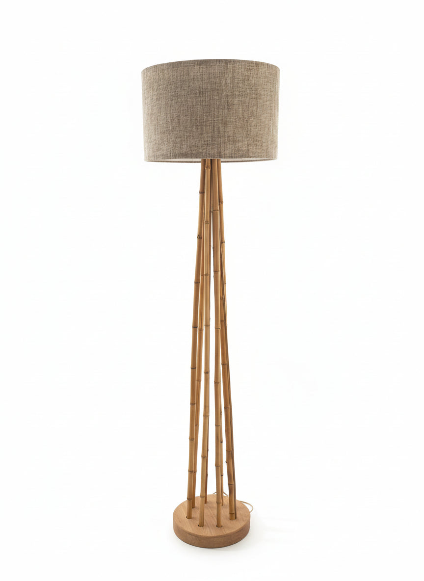 Lámpara de pie de Bambú