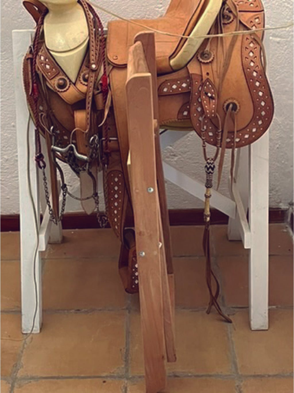 Silla plegable de madera de cedro rojo